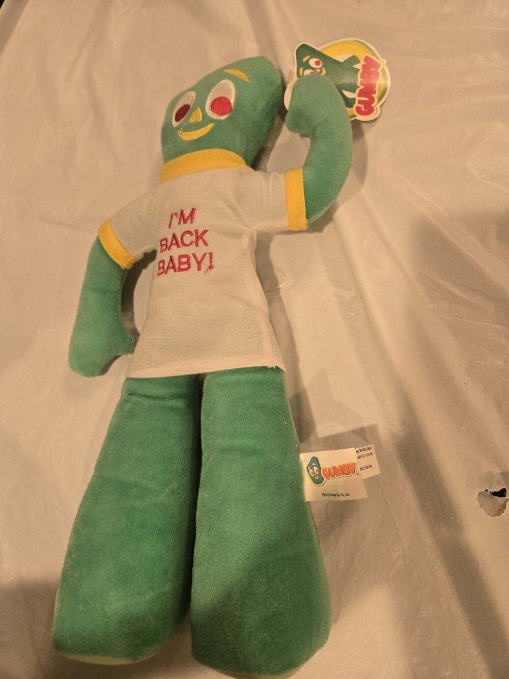 2009 18” Large PREMAVISION Gumby "I'm Back Baby" Plush